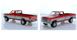 1:64 Ford F-150 XL Briicknose Lifted Pickup Truck Diecast Model Red &amp; Si... - £25.95 GBP