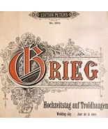 1897 Edvard Grieg Wedding Day Hochzeitstag Victorian Sheet Music Booklet... - $54.69 CAD