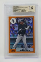 2017 Topps &#39;87 Silver Pack Chrome Orange Yoan Moncada/99 Rookie Beckett 9.5 - $149.99