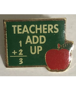 Teachers Add Up 1989 Vintage Collectible Pin J1 - $7.91