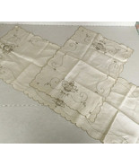 vintage table runner and scarf scarve bedroom dining room fabric linen d... - $26.82 CAD