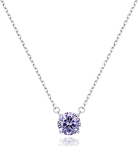 Mothers Day Gifts for Mom Wife, 18K Gold Diamond Necklaces for Women Dainty Silv - £19.71 GBP