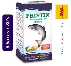 THC Pristin Omega-3 Fish Oil 1200mg High Strength  6 boxes x 30s -DHL Express - £124.05 GBP