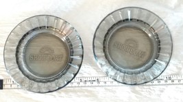 Glass Ashtray Casino Showboat Hotel Las Vegas Travel Souvenir Set of 2 - $29.99