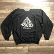 VTG 1986 Star Wars Star Tours Disneyland Lucas Films Sweatshirt XL Black RARE - £77.36 GBP