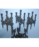 Vtg 1960s Judaica Wainberg Israel Brass Avant-Garde Kinetic Sticks Chanu... - $246.04 CAD