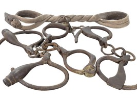 1800&#39;s Texas Lawman Antique Handcuffs Wild West Texas Ranger, Native Ame... - £815.02 GBP
