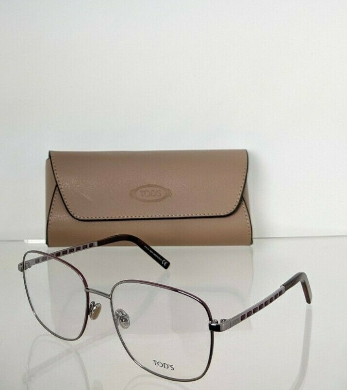  Brand New Authentic Tod&#39;s Eyeglasses TO 5210 014 56mm Gunmetal  Frame T... - $148.49