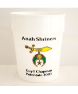 2003 Anah Shriners Plastic Cup Bangor Maine Guy Chapman Masonic Vintage C90 - $19.99