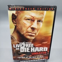 Live Free or Die Hard DVD, 2007 Bruce Willis Unrated Widescreen - £5.44 GBP