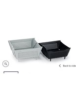 Kuhn Rikon 2 Piece Folding Colander Baskets Gray, And Black - €21,28 EUR