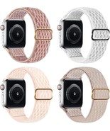 Stretchy Nylon Solo Loop Bands Compatible with Apple Watch Band 38, 40, ... - £13.23 GBP