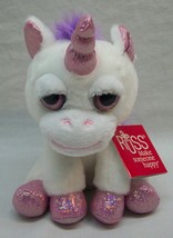 Russ Li&#39;l Peepers Pearl The White &amp; Pink Unicorn 6&quot; Plush Stuffed Animal Toy New - £14.59 GBP