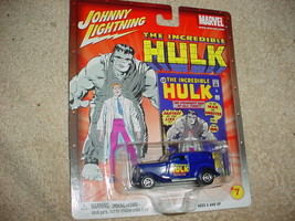 JOHNNY LIGHTNING MARVEL INCREDIBLE HULK &#39;33 FORD WITH RUBBER TIRES FREE ... - $12.19