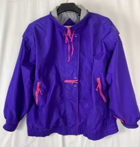 Vintage 90’s Windbreaker Cabin Creek Women’s Size 3XL Jacket Zip-Up Purple - £17.55 GBP