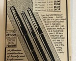 1987 Mont Blanc Fountain Pen Vintage Print Ad Advertisement pa21 - $7.91