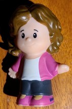 Fisher Price Little People Girl Lady pink brown hair mom Aunt Next door ... - $3.95
