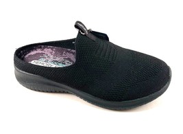 Skechers 149034 Black Air-Cooled Memory Foam SlipOn  Open Back Sneaker Mule - £55.28 GBP