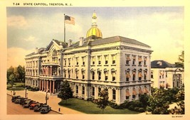 Vintage Postcard of NJ State Capitol Building, Trenton, circa 1969 - £6.37 GBP