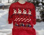Vintage 1980&#39;s Starlit Nights Christmas Happy Holidays Nightgown Pajamas... - $17.70