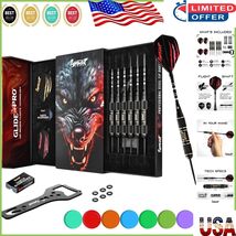 Durable Steel Tip Darts with Magnetic Case, Wrench &amp; Sharpener - 6/12 Op... - $72.72 CAD