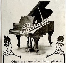 1906 Packard Piano Advertisement Fort Wayne Indiana Ephemera 4.5 x 2.5&quot; - £2.24 GBP