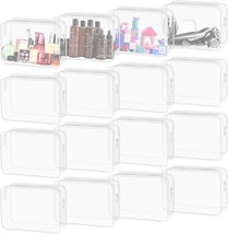 16 Pieces Clear Cosmetic Bags Makeup Bags Bulk TSA Approved Toiletry Bag for Tra - £42.83 GBP