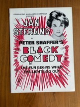 Jan Sterling In Peter Shaffer&#39;s Black Comedy Program Vintage - $50.00