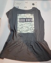 Grayson Pup The Label Grey “Good Vibes” Dog Dress NWT  Size Large L Lg - £6.16 GBP