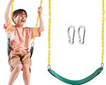 Heavy Duty Swing Seat Green Color With 66 Chain, Swing Set Accessories R... - $39.99