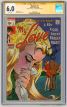 CGC SS 6.0 My Love #1 SIGNED Suzan Loeb Marvel Romance Comic John Romita Sr Art - £241.22 GBP