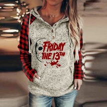 friday the 13th spirit Hoodies Women Oversized Streetwear  Pullover Trac... - £19.99 GBP+