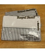 Vintage Cannon Royal Family Percale Gray Striped Full Flat Fitted Sheet ... - €25,66 EUR