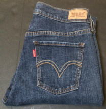 Womens Levi&#39;s 515 Bootcut Jeans Stretch Blue Denim, Size 8 M (30X31) 936A - £18.25 GBP