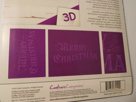 New Gemini 3D Embossing Folder 5x7&quot; Christmas Merry Christmas - $5.99