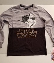 Disney Star Wars Boys Long Sleeve Black   Shirt Size S 5/6  NWT - £7.14 GBP