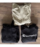 Hooded Sweatshirt Lot of 3 Hoodies H&M Champion FLX Men's Size Medium M - $29.39