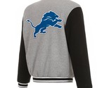 NFL  Detroit Lions  Reversible Full Snap Fleece Jacket  JHD Embroidered ... - $134.99