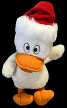 Christmas 12” Plush Duck Quacking Christmas Songs Santa Hat - £7.07 GBP