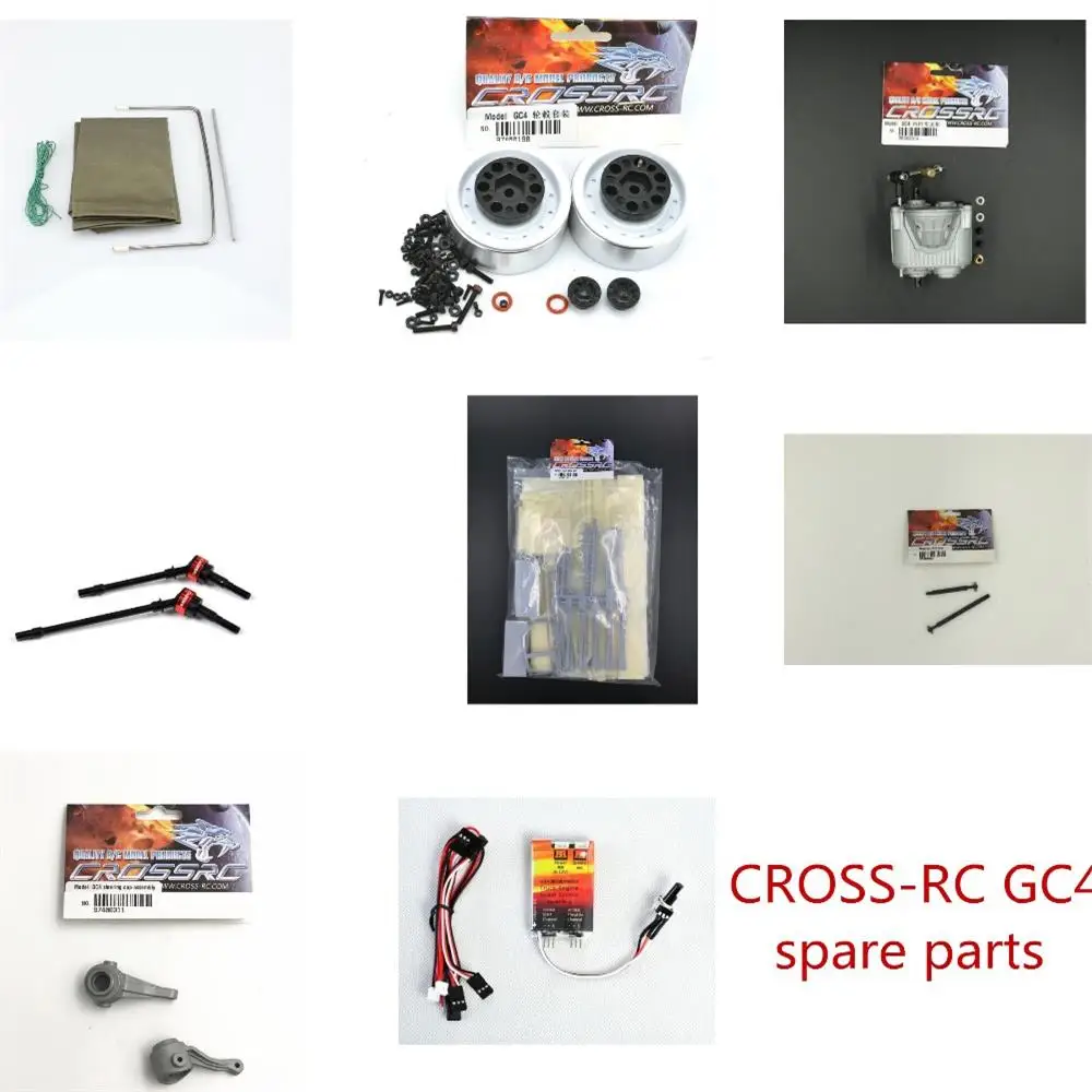 CROSS-RC GC4 1/10 RC truck spare parts Tent Engine sound 1.9 inch metal hub - $30.81+