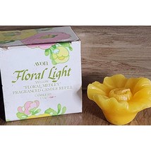 NOS AVON Floral Light Yellow Fragrance Candle REFILL Floral Medley Fragr... - $168.84 MXN