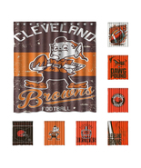 New!!! Cleveland Browns Custom Waterproof Polyester Shower Curtain 4 Size - $42.10 CAD+