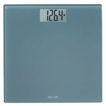 Glass Digital Scale With Auto On And Off, 400 Lb Capacity, Taylor, Blue. - $37.92