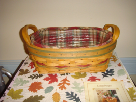Longaberger 2001 Autumn Reflections Small Daily Blessings Basket Combo - £26.66 GBP