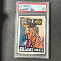 1994-95 Upper Deck #210 B. J. Armstrong Signed Card AUTO PSA Slabbed Bulls - £63.38 GBP