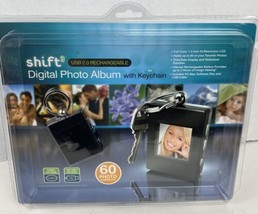 Shift 3~Digital Photo Album Keychain USB 2.0 Rechargeable 60 Photo Capacity - $10.90