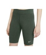 Nike Women&#39;s Sportswear Essential Bike Shorts Tights CZ8526-337 Army Gre... - £27.17 GBP