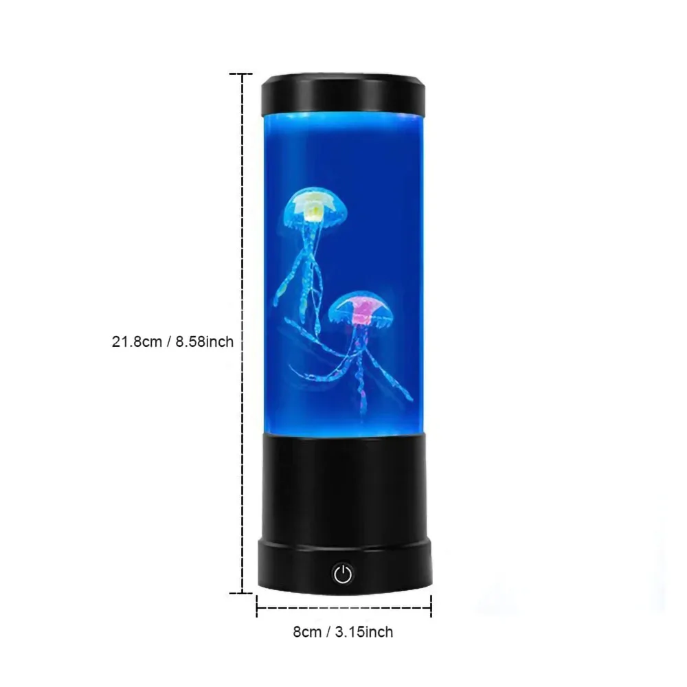 S Size 7Color Changing Jellyfish Lamp Table Night Light Children Home Be... - $27.54