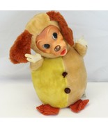 Disney Lady and Tramp Rubber Face Plush Musical Baby Toy Roly Poly  Vintage - $35.27
