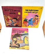 Lot of 3 Hanna Barbera The Flintstones Cartoon Books 1974 Paperback - £19.87 GBP